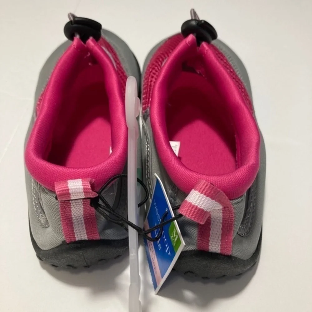 Kid's Water Shoes Hot Pink & Gray | Size 2/3 NWT summer beach